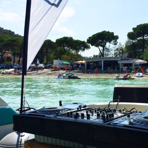 Boat party on Lake Garda